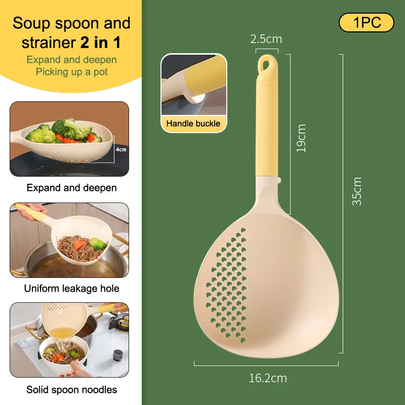 Cucharón escurridor 2 en 1